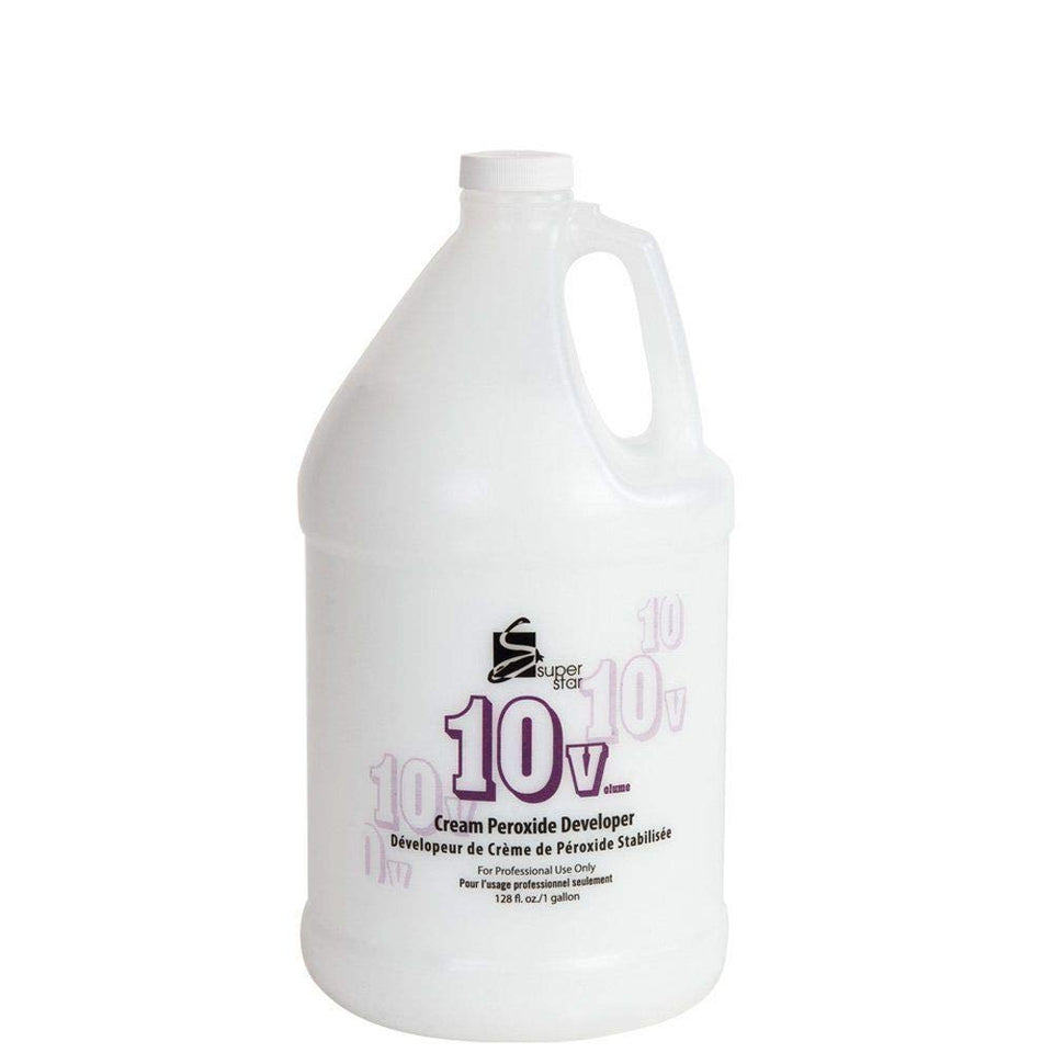 Super Star Stabilized Cream Peroxide 10v bottle with gel-like texture for precise application.