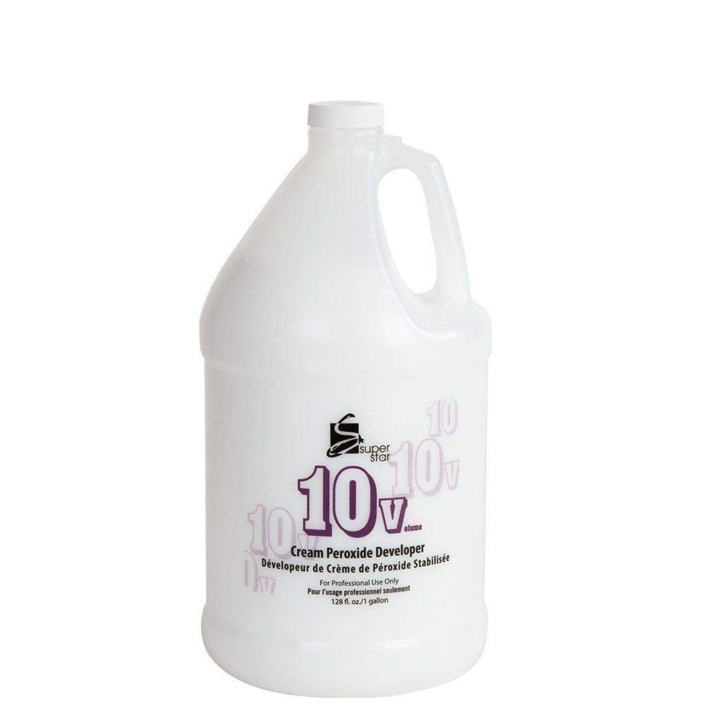 Packaging of Super Star Stabilized Cream Peroxide 10v showing professional-use label.