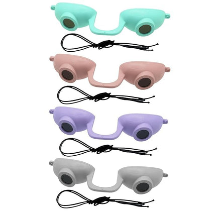 Super Sunnies EVO FLEX front view showing flexible eye protection goggles.