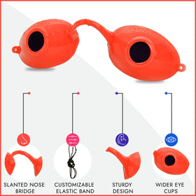 Super Sunnies tanning bed goggles suitable for upright use and quick setup.