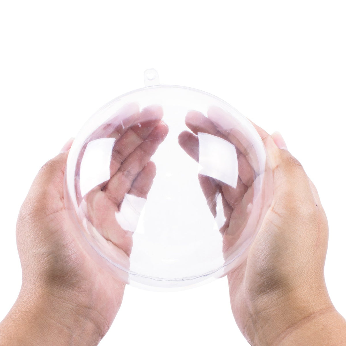 Super Z Outlet clear plastic ornament shell for hanging decorations