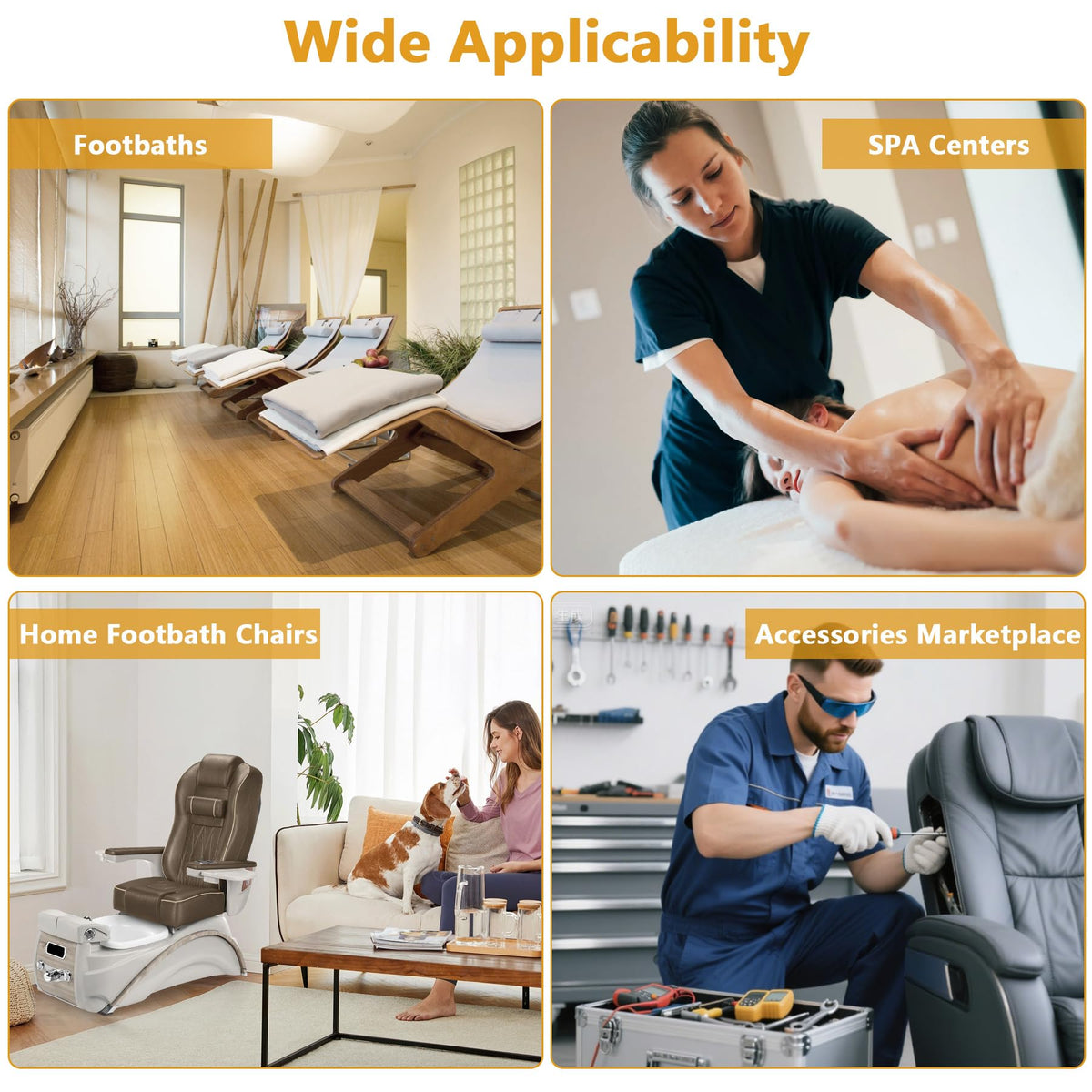 SuperDi BF-004 efficient spray enhances foot massage with stable water flow