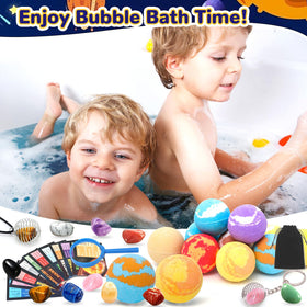 SUPERGFS bath water turning vibrant colors during fizz