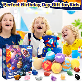 SUPERGFS gemstone toys inside bath bombs for necklaces or collectibles