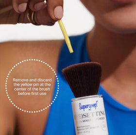 Supergoop! Ceramides and olive glycerides for skin moisture with mineral powder.