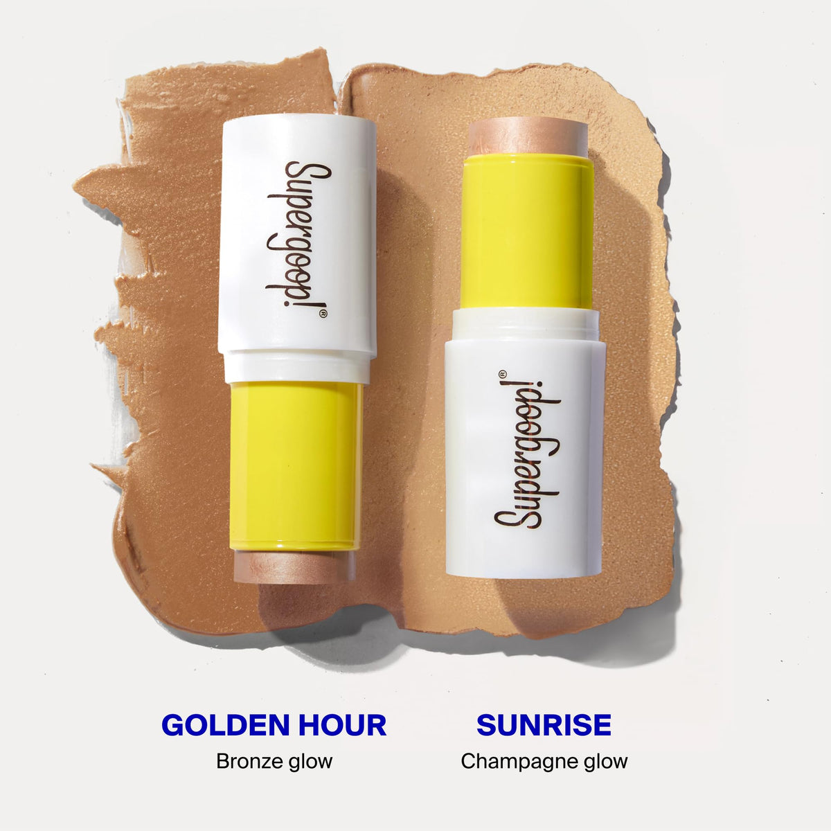 Supergoop Glowscreen SPF 45 protection offers broad spectrum coverage for daily wear.