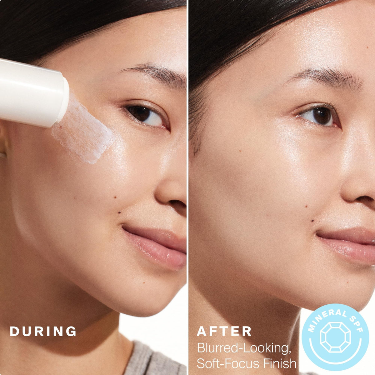 Compact travel packaging of Supergoop! Mineral Sheer Stick SPF 30.