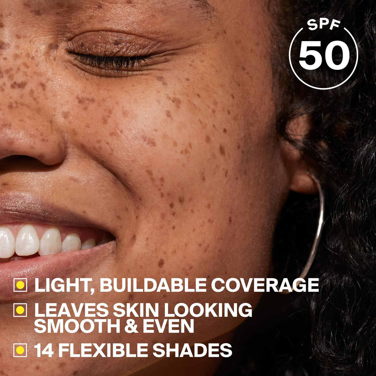 Supergoop Protec-tint bottle cap closeup highlights easy application.