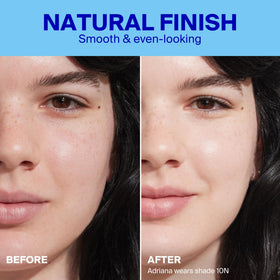 Supergoop! Protec-tint blend on cheek for instant smooth, even tone