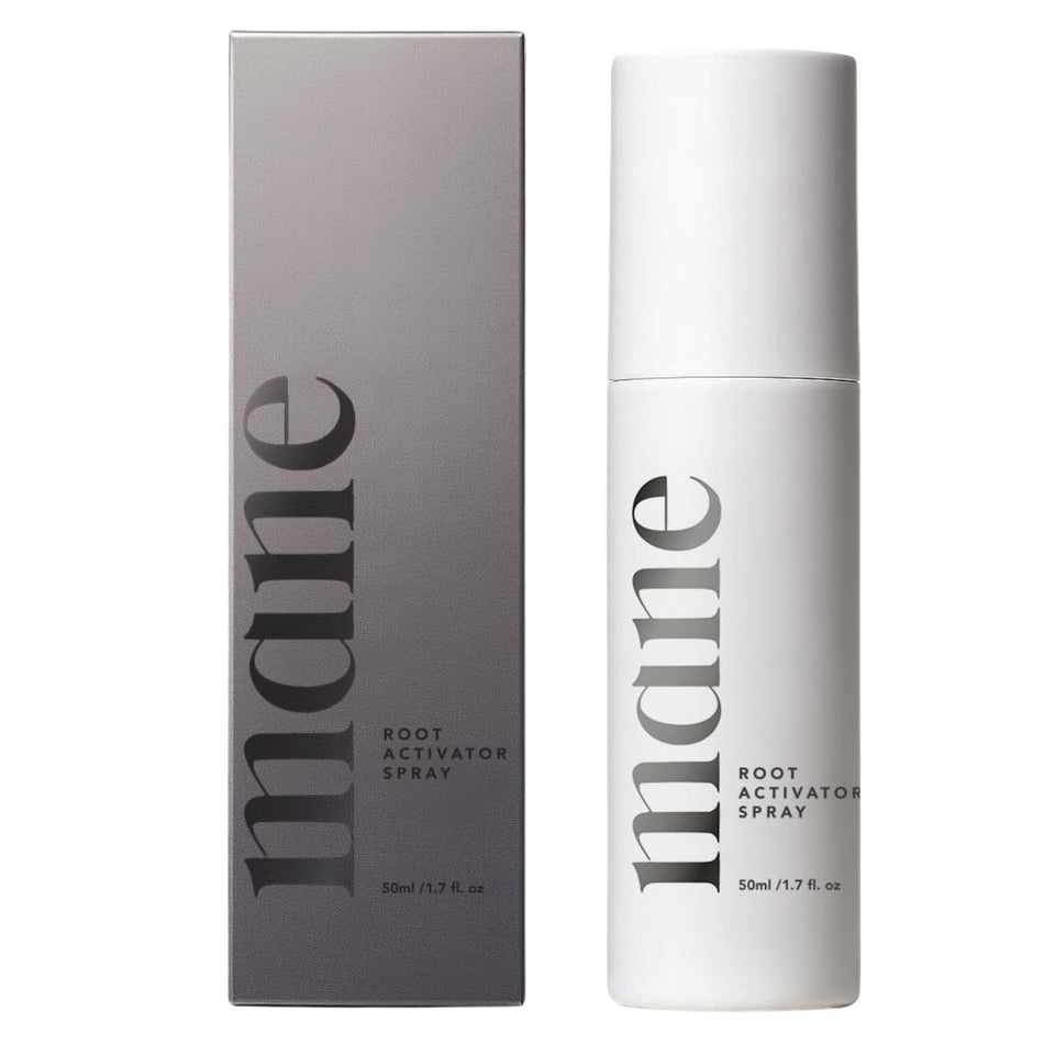 Superior Mane Root Activator bottle front with spray nozzle for easy daily use and coverage