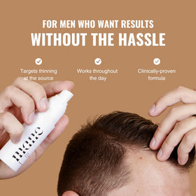 Superior Mane Root Activator spray application showing quick-dry mist for non-greasy feel