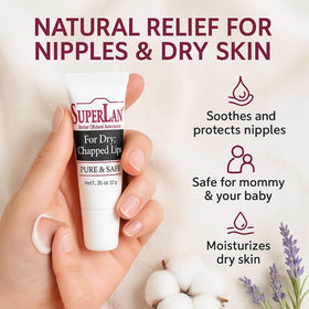Cruelty-free logo displayed on Superlan product packaging.