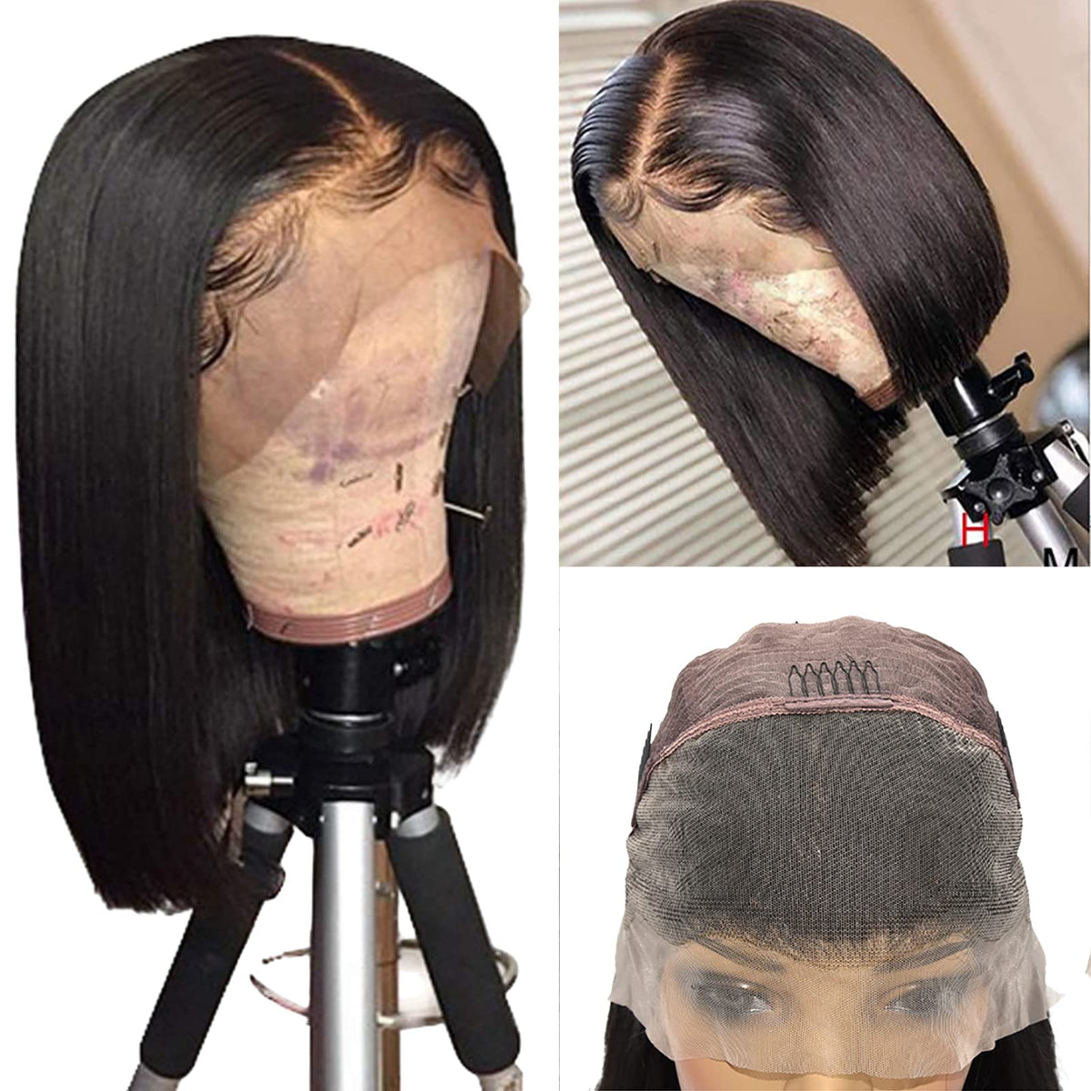 SUPERLOOK Bob Wig with 13x4 HD lace front for natural parting and seamless blend.