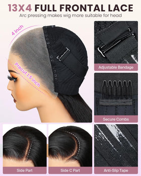 SUPERLOOK glueless cap wig for quick wear and secure comfort.