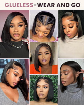 SUPERLOOK pre-plucked baby hair along the hairline for a soft edge.