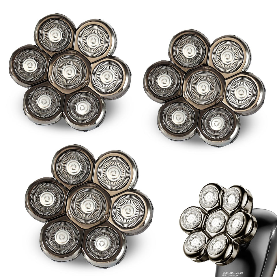SUPERNB 7D floating head pack boosts replacement convenience and shaver longevity.