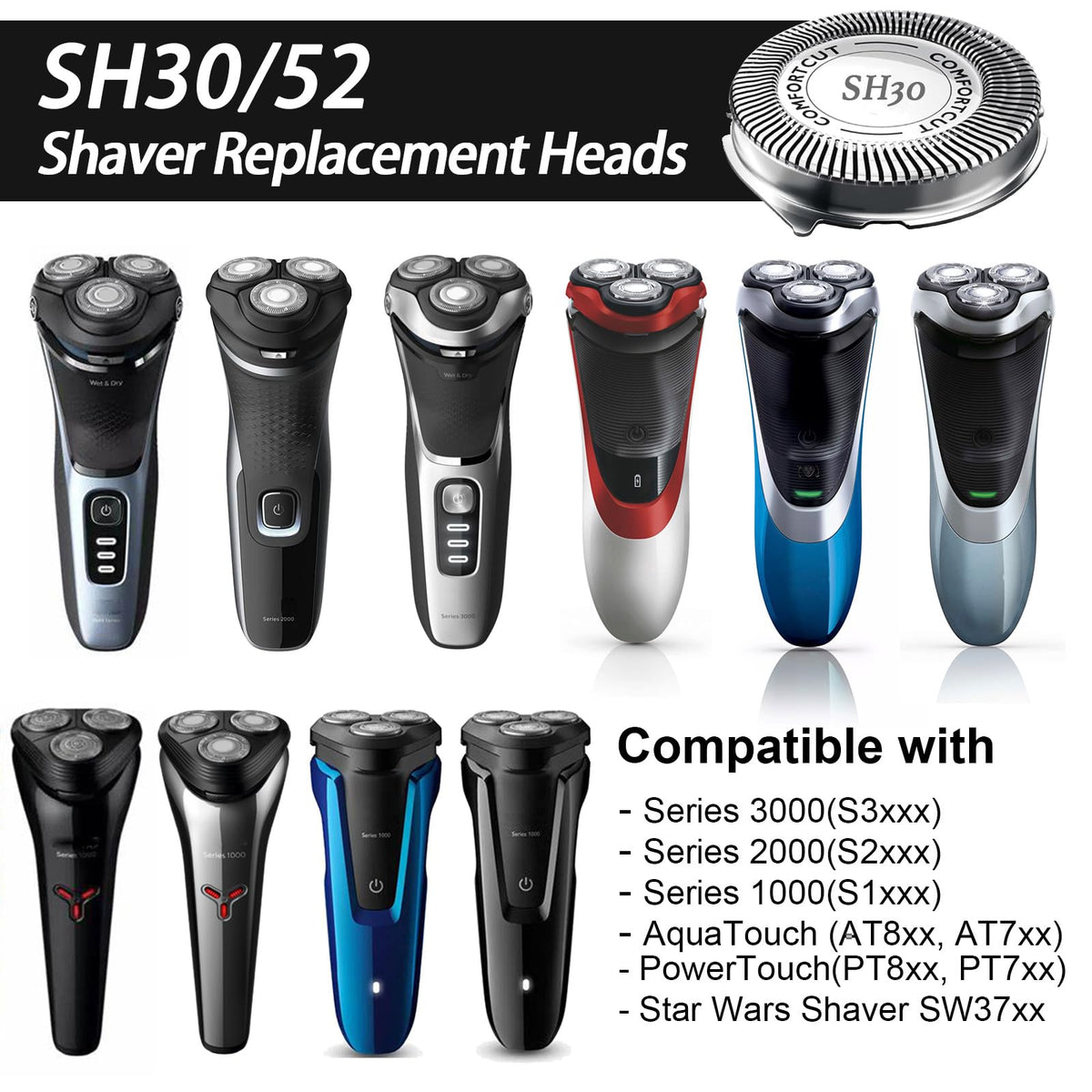 SUPERNB SH30 compatibility with Series 1000-5000x enables versatile replacements