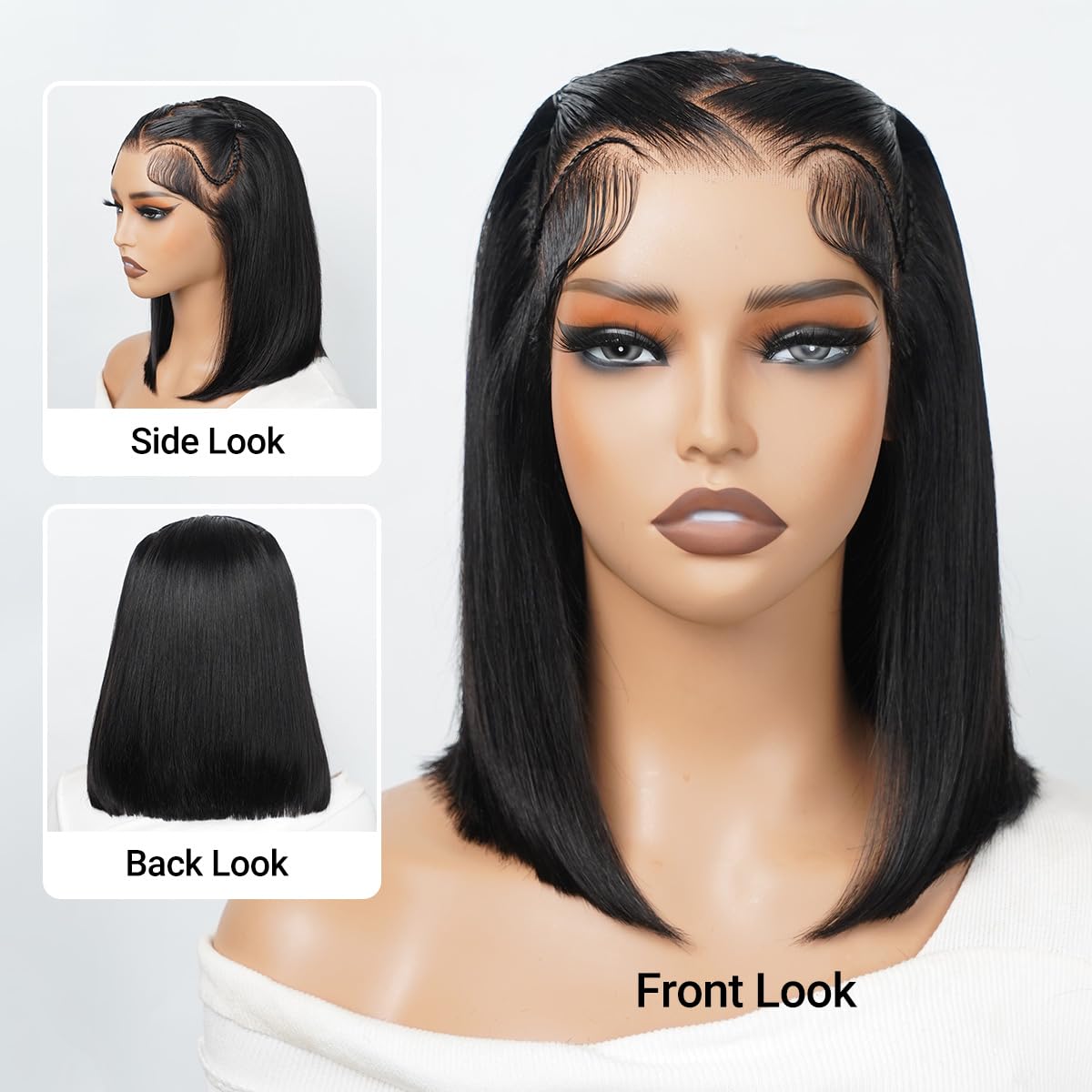 SUPERNOVA wig on head demonstrating glueless wear and fit