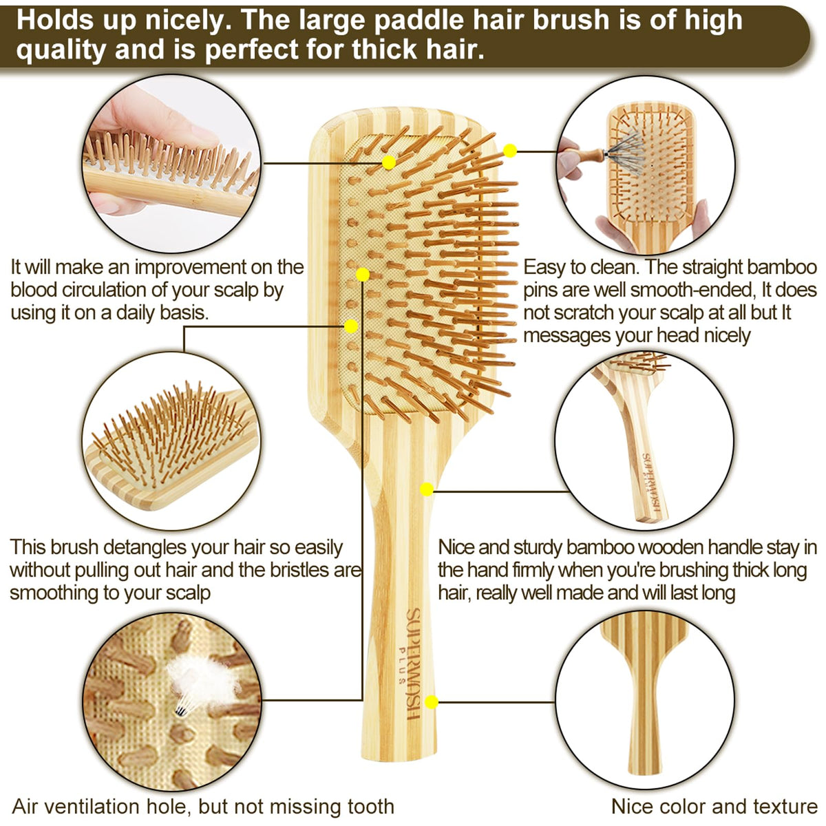 SUPERWASH PLUS cleaning rake helps keep brushes sanitary.