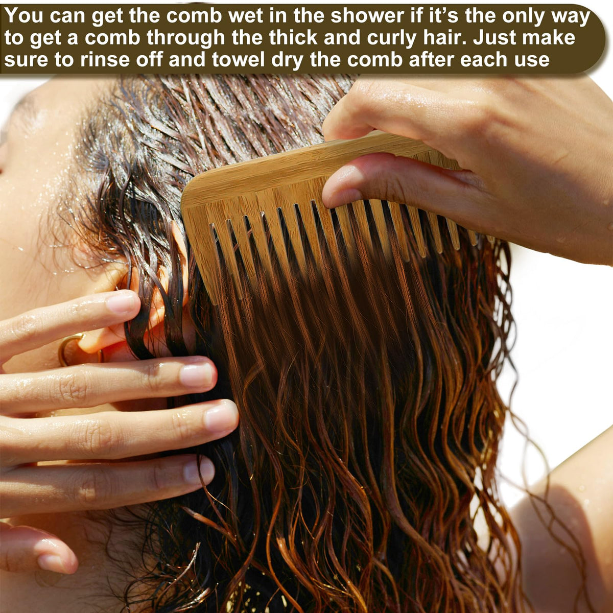 SUPERWASH PLUS scalp-massage bamboo bristles for a relaxing routine.