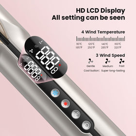 SUPGALIY LCD display temperature control for precise styling.