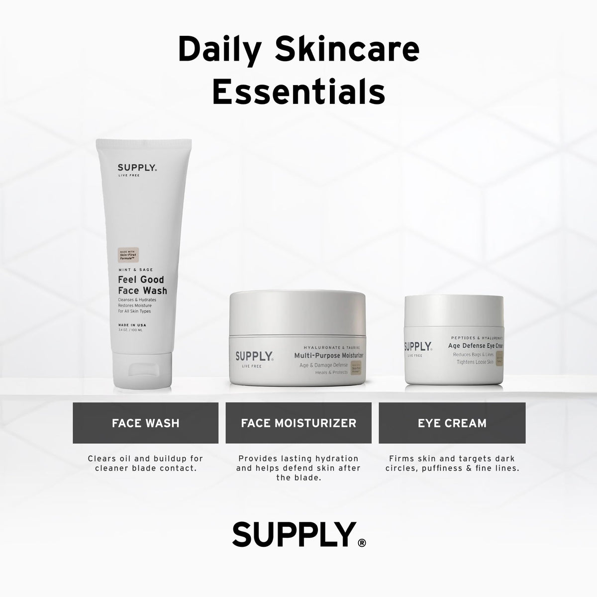 Supply moisturizer on hand demonstrates easy, even application.