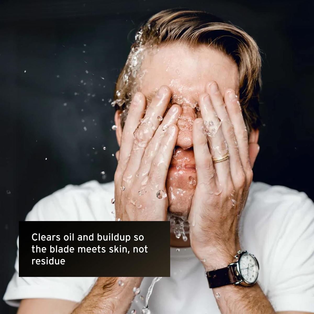 Supply Face Wash after-use rinse leads to refreshed skin and prep for shave