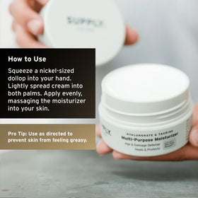 Supply fragrance-free formula label indicates suitability for sensitive skin.