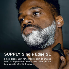 Supply NickStop safety bar closeup emphasizes guiding angle for sensitive skin.