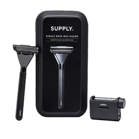 Supply Single Edge Max Razor pivoting head offers precise shaving.