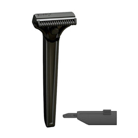 Supply Single Edge SE Razor handle offers weight-forward balance for precise control.