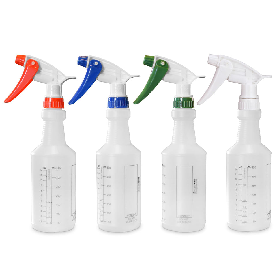 SupplyMaid commercial-grade 16 oz bottle, front view, built for heavy-use spraying.