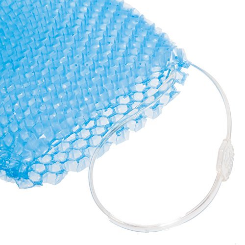 Supracor Spa Bath Mitt in shower demonstrates easy cleansing and exfoliation
