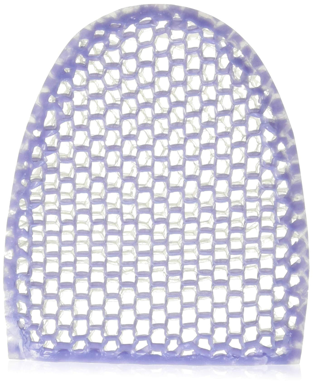 Supracor Spacell facial sponge in lavender and white for gentle cleansing and exfoliation.