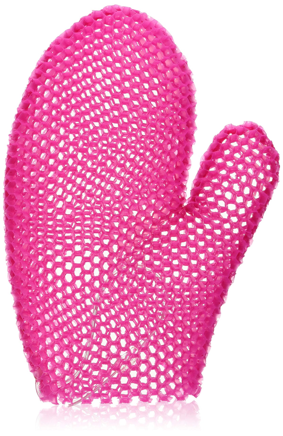 Supracor Stimulite Bath Mitt magenta top view for exfoliating cleanse