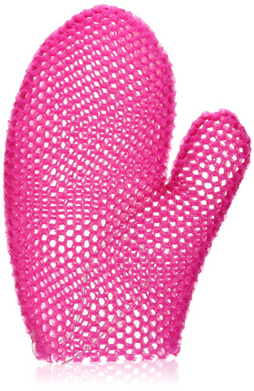 Supracor Stimulite Bath Mitt magenta top view for exfoliating cleanse