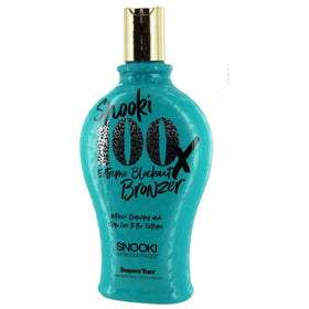 Supre Snooki 100x Extreme bronzer application tube shows quick color development after UV