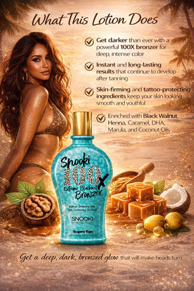 Supre Snooki 100x Extreme bottle emphasizes Lupin Seed Extract for skin firming