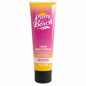 Supre Snooki Pretty As A Beach bronzer bottle with tropical amber scent for a warm glow