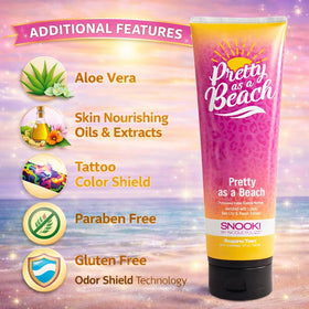 Bronzer bottle with twist cap for convenient outdoor use by the beach