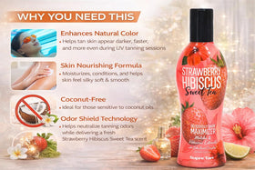 Odor Shield technology icon indicating reduced scent after tanning with Supre