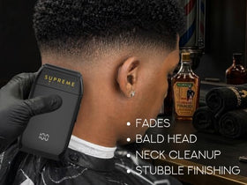 Supreme Trimmer Crunch STF602 cordless and corded runtime with clear display for extended sessions.