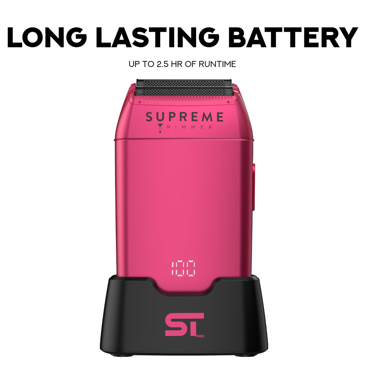 Supreme Trimmer Crunch STF602 dual voltage supports worldwide travel and versatility.