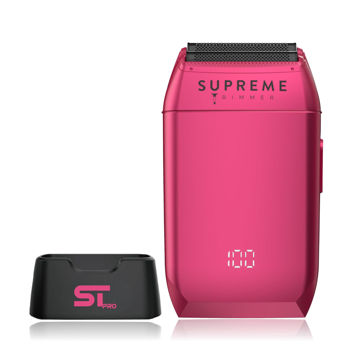 Supreme Trimmer Crunch STF602 front view with ergonomic grip for precise grooming.
