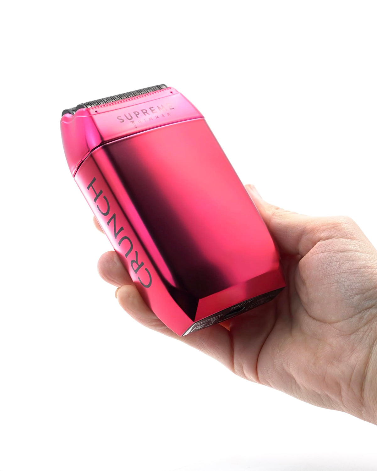 Supreme Trimmer Crunch STF602 LCD display shows remaining charge clearly.