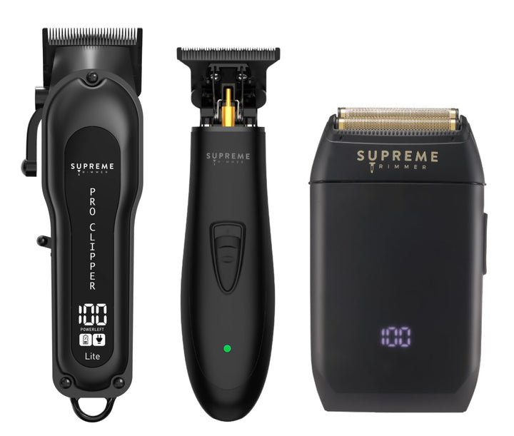 Supreme Trimmer Pro Clipper Lite charging setup supports long cordless use