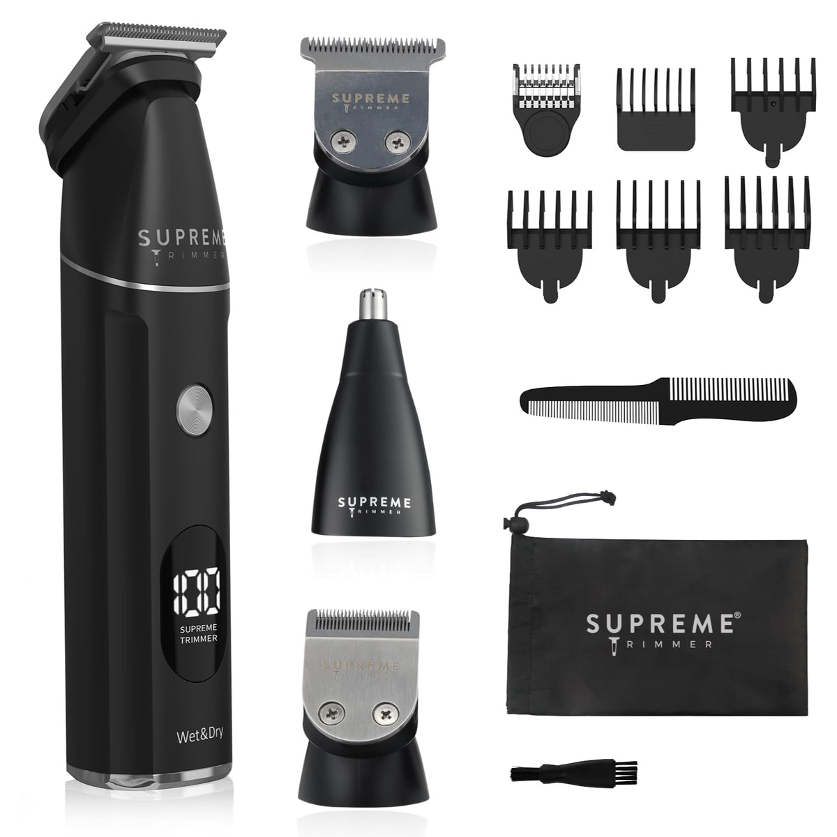 Supreme Trimmer SMG3030 wide T-Blade for precise beard and hair shaping