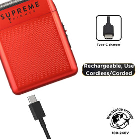 Supreme Trimmer Solo velvet travel bag stores everything neatly on trips.
