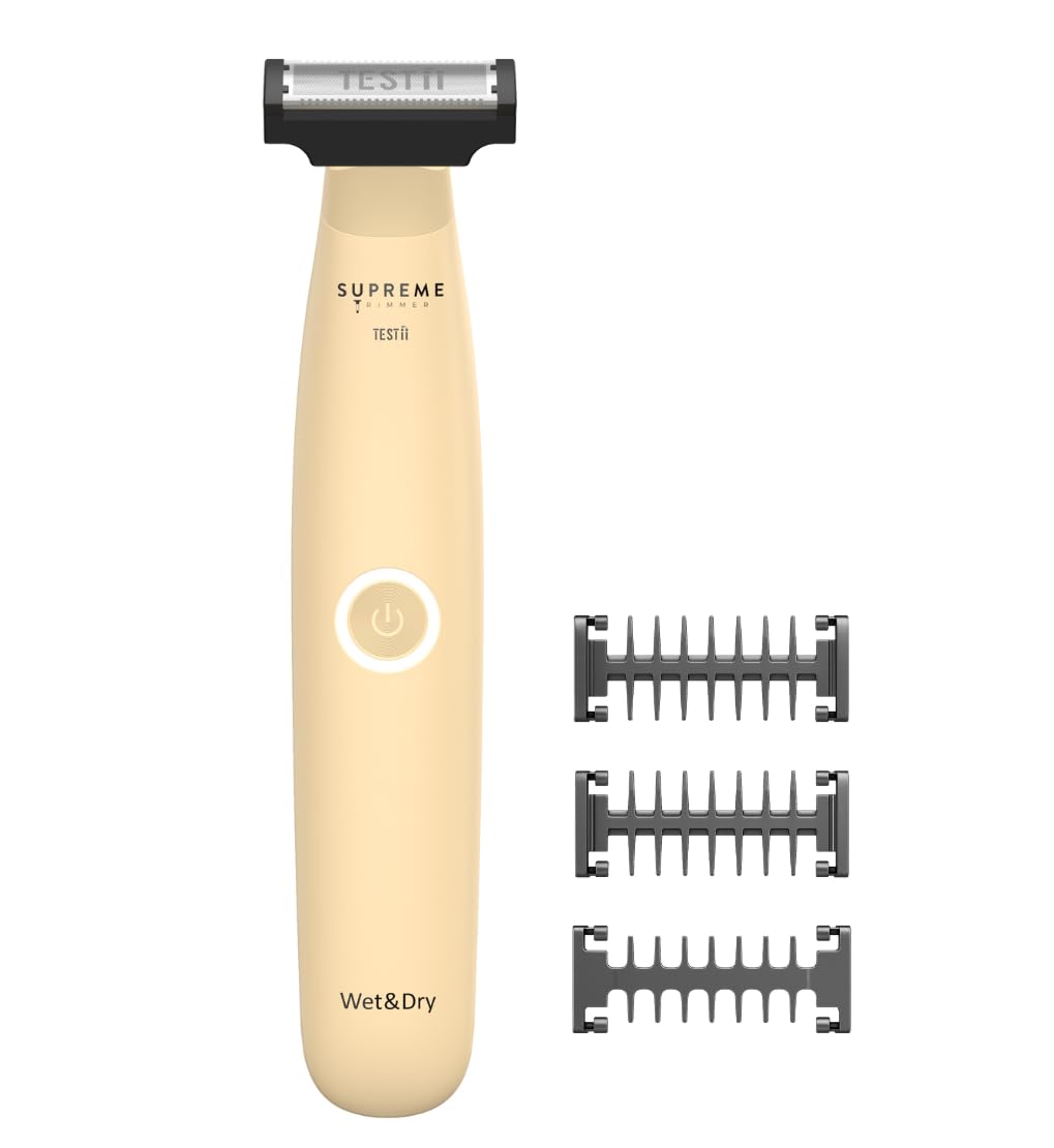Supreme Trimmer Testii STH120 front view for easy, comfortable full-body trimming.