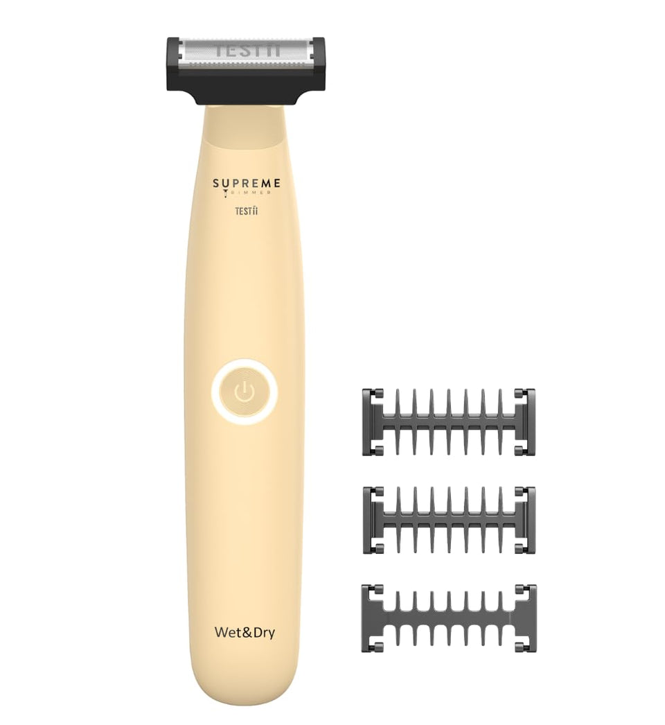 Supreme Trimmer Testii STH120 front view for easy, comfortable full-body trimming.